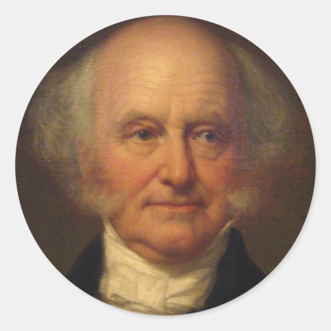 Sticker Rond Martin Van Buren 8 (Devant)