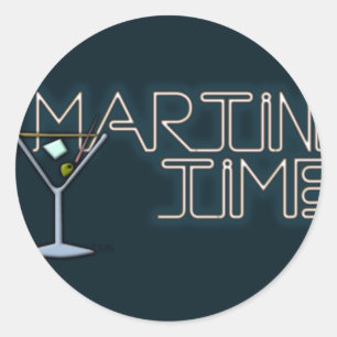 Sticker Rond Martini