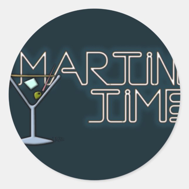 Sticker Rond Martini (Devant)