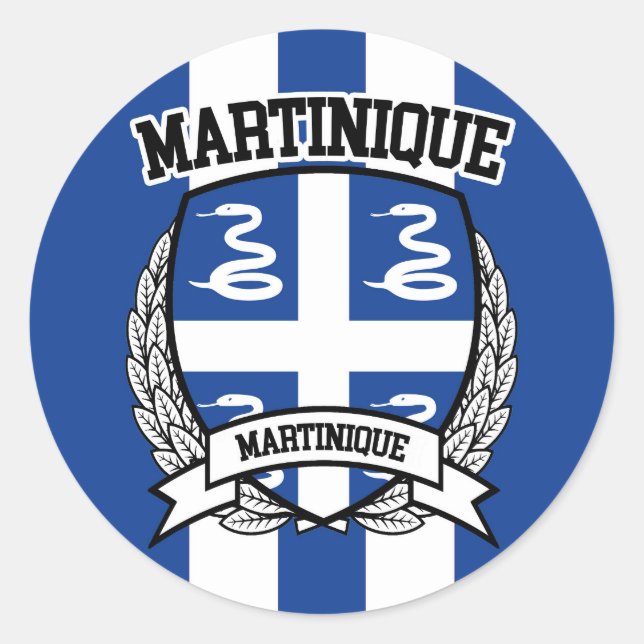 Sticker Rond Martinique (Devant)