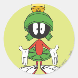 Sticker Rond MARVIN LE MARTIAN™ Confus