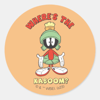 Sticker Rond MARVIN LE MARTIAN™ Où est le Kaboom ?