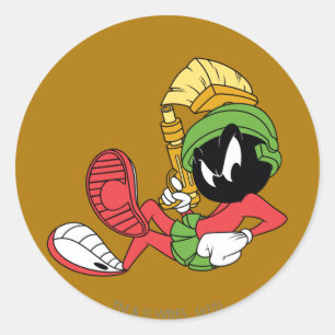 Sticker Rond MARVIN LE MARTIAN™ Recapitulatif Au Laser