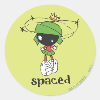 Sticker Rond MARVIN LE MARTIEN™ Espacé