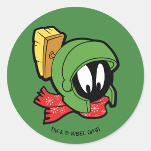 Sticker Rond MARVIN MARTIAN™ « Hors de ce monde » Fêtes