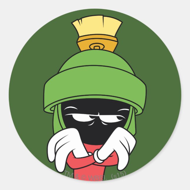 Sticker Rond MARVIN MARTIAN™ Pout (Devant)