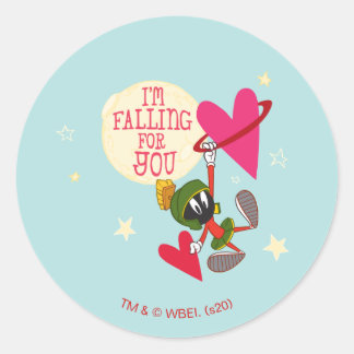 Sticker Rond MARVIN MARTIEN™ - Je tombe amoureux de toi