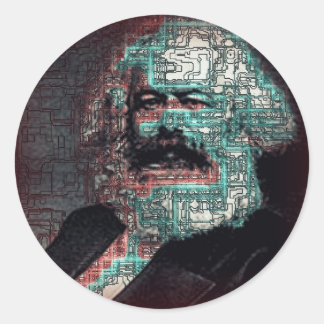 Sticker Rond Marx