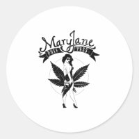 Mary Jane Puff Pass Oeuvre féminine Noir