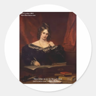 Sticker Rond Mary Shelly "Love Never Seen" Cadeaux et cartes