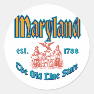 Sticker Rond Maryland