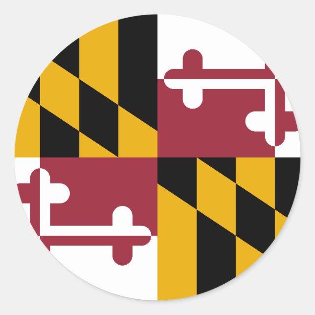 Sticker Rond Maryland, États-Unis (Devant)