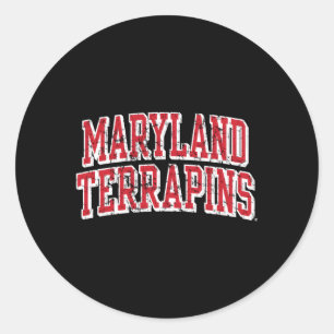 Sticker Rond Maryland Terra Blockbusted Distressed