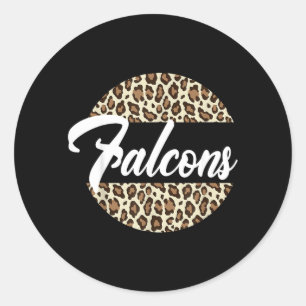 Sticker Rond Mascotte de l'équipe sportive féminine de l'école