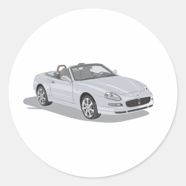 Sticker Rond Maserati Spyder (Devant)