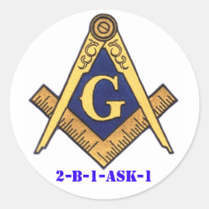 STICKER ROND MASONS