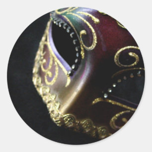 Sticker Rond Masque