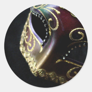 Sticker Rond Masque