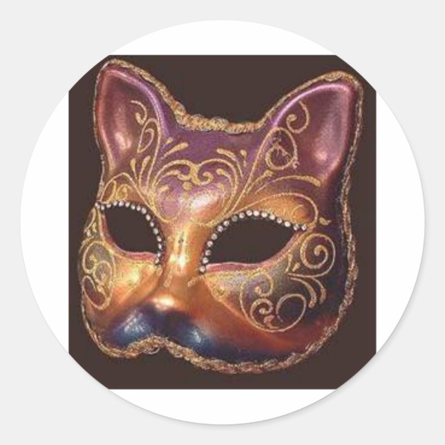 Sticker Rond Masque (Devant)