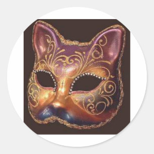 Sticker Rond Masque