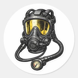Sticker Rond Masque ARI