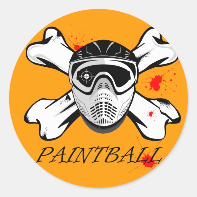 Sticker Rond Masque de bal (Devant)