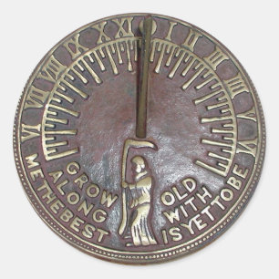 Sticker Rond masque, horloge