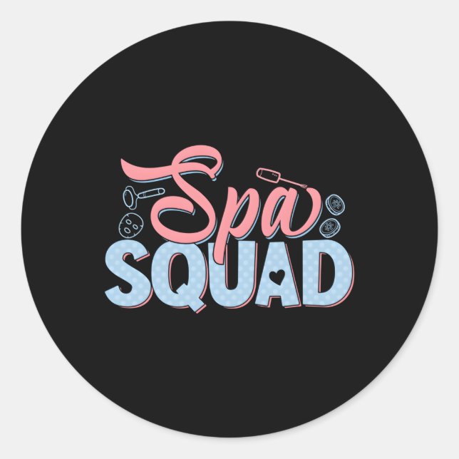 Sticker Rond Massage de spa Massage (Devant)