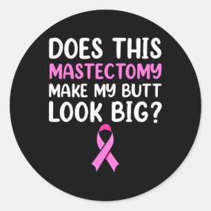 Sticker Rond Mastectomie Survivante Vêtements de récupération