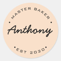 Master Baker personnalisé Année établie