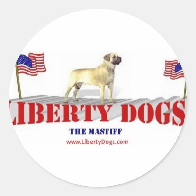 Sticker Rond Mastiff (Devant)