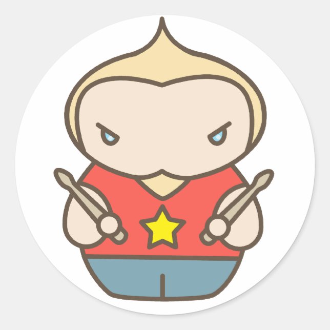 Sticker Rond mat (Devant)