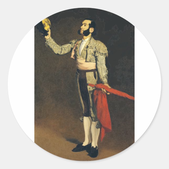 Sticker Rond Matador espagnol par Edouard Manet (Devant)