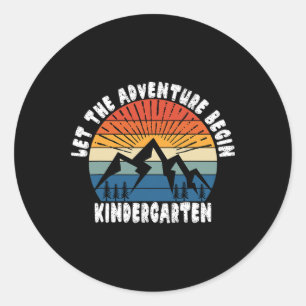 Sticker Rond Maternelle 1re année Premier jour d'école Que l'av