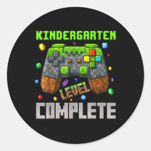Sticker Rond Maternelle Niveau Terminer Premier Jour De Materne