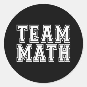 Sticker Rond Math d'équipe