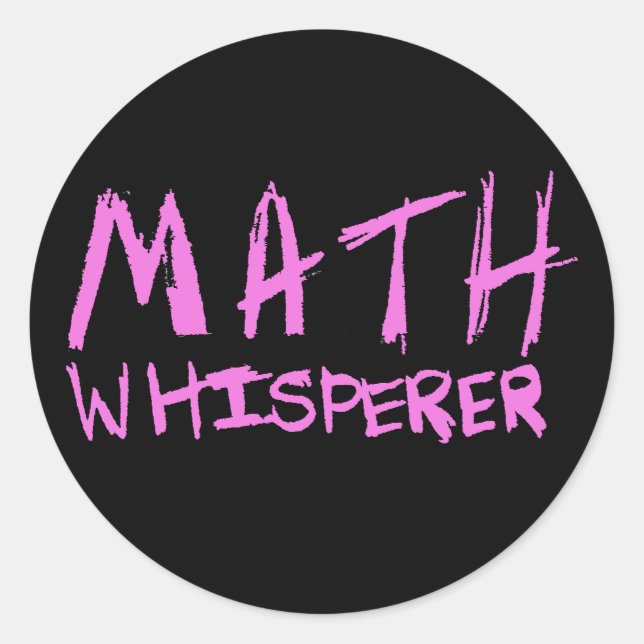 Sticker Rond Math Whisperer (Devant)