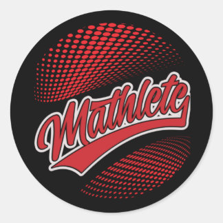 Sticker Rond Mathlete