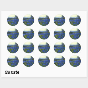 Sticker Rond Matin dans les Bluebonnets