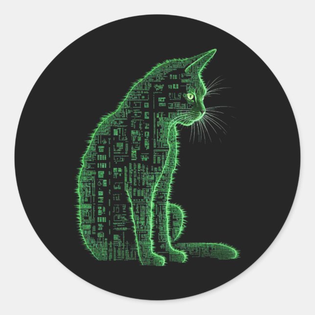Sticker Rond Matrice (Devant)