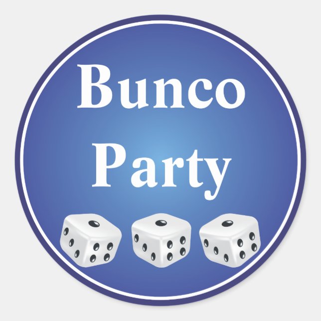 Sticker Rond matrices avec le cercle bleu personnalisable (Devant)