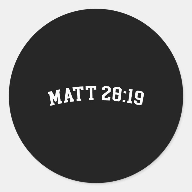 Sticker Rond Matt 28_19  (Devant)