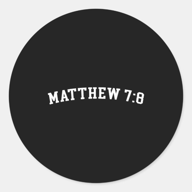 Sticker Rond Matthew 7_8  (Devant)