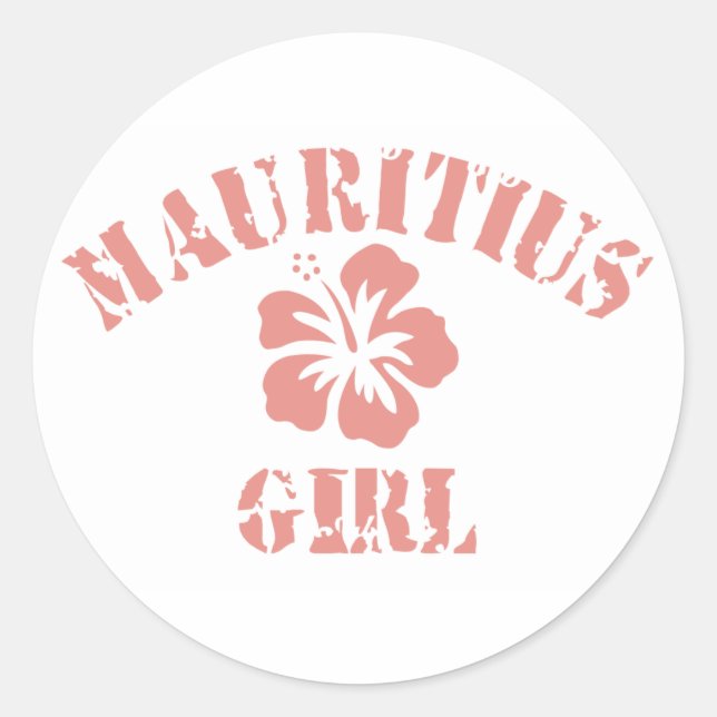 Sticker Rond Maurice Rose fille (Devant)