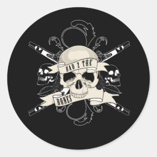 Sticker Rond Mauvais 2 Os