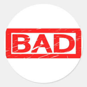 Sticker Rond Mauvais timbre