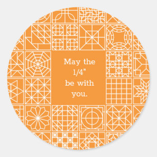 Sticker Rond May the "Fourth" Be With You Sampler Quilt