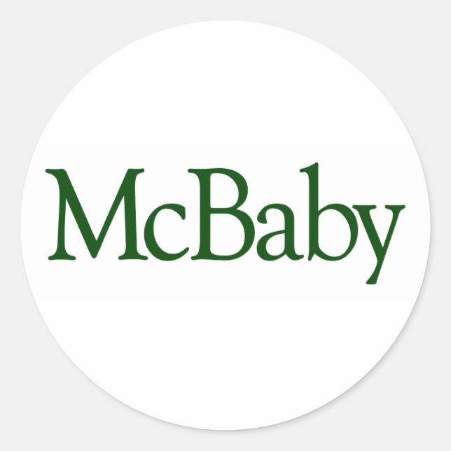 Sticker Rond Mcbaby (Devant)