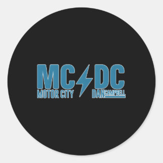 Sticker Rond Mcdc Motor City Dan Campbell Football