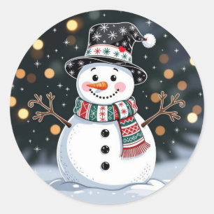 Sticker Rond McFlurry le bonhomme de neige